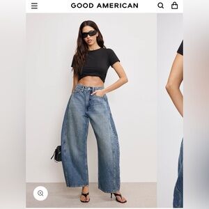 Good American Flare Jeans in Classic Blue